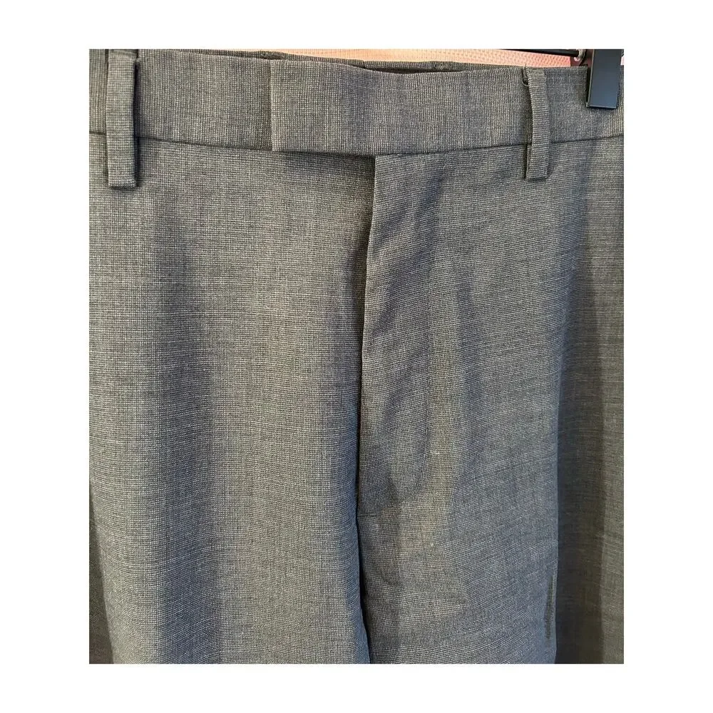 Banana Republic Men's Wool Dress Pants Charcoal Slim Fit 36 x 34 Marzotto Fabric
